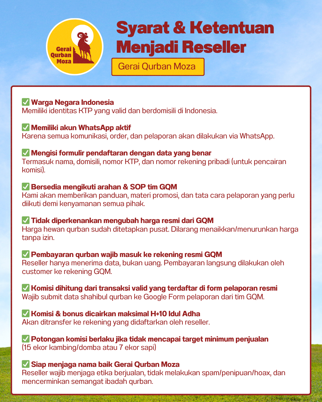 Syarat & Ketentuan Menjadi Reseller
